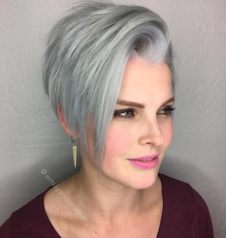 short grey hair
