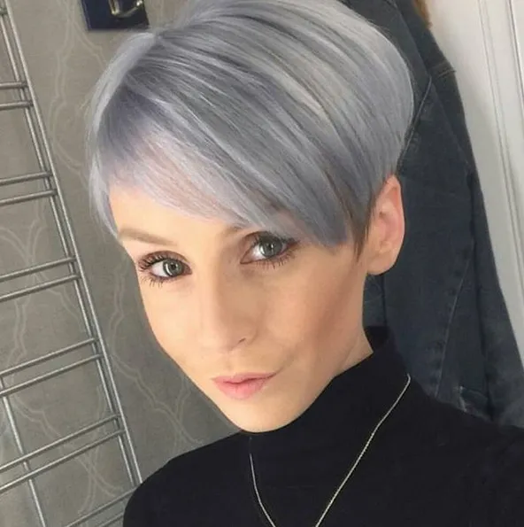 short grey hair