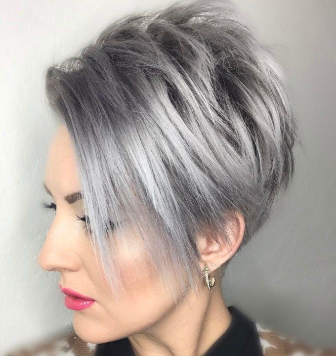 short grey hair