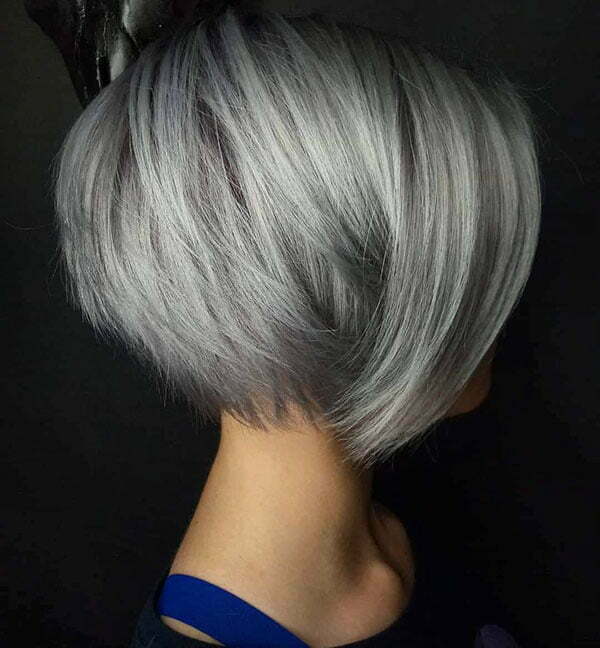 short grey hair