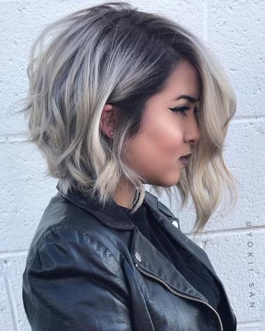 short grey hair