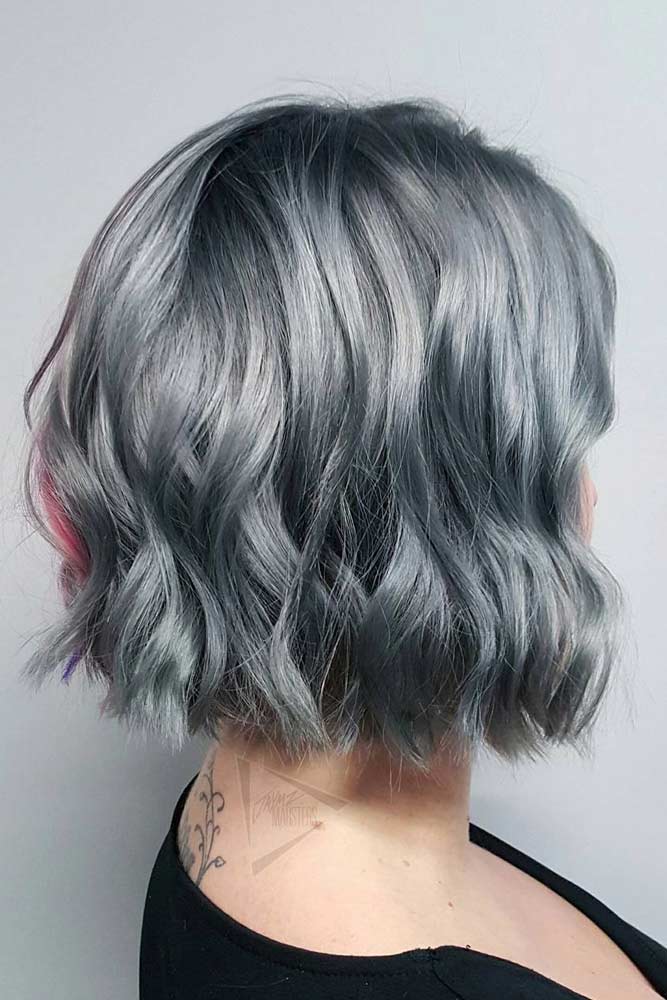short grey hair