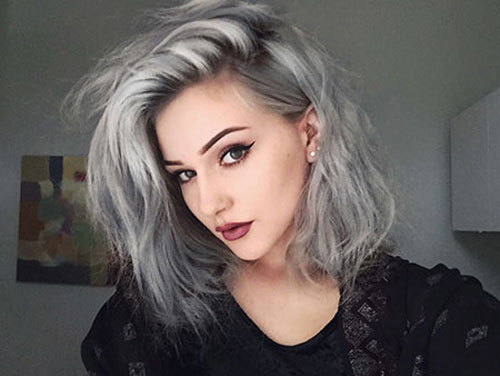 short grey hair