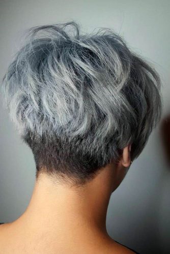 short grey hair