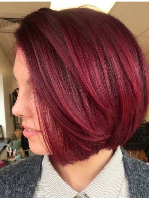 bob cut hair color ideas