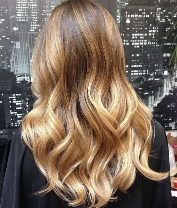 honey blonde hair