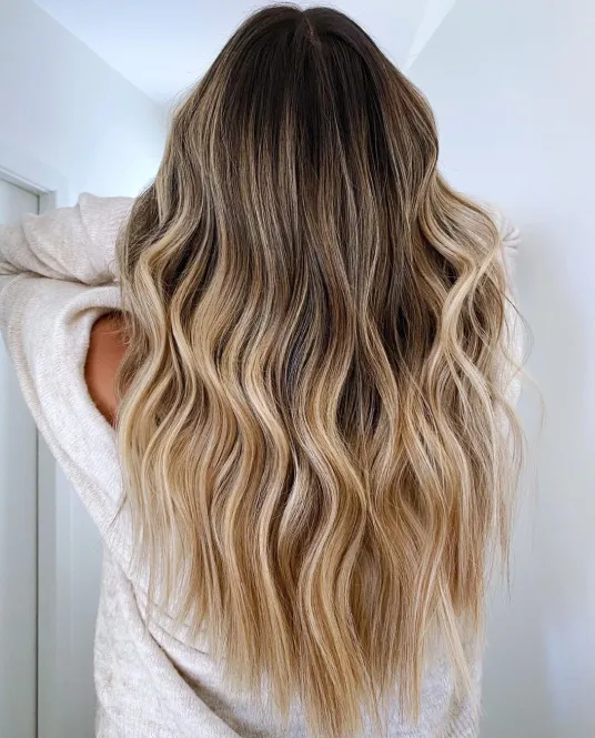 honey blonde hair