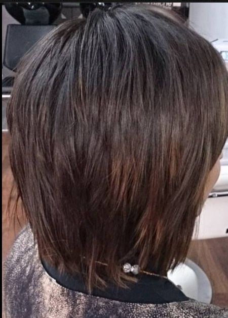 bob haircut, medium-length hair,