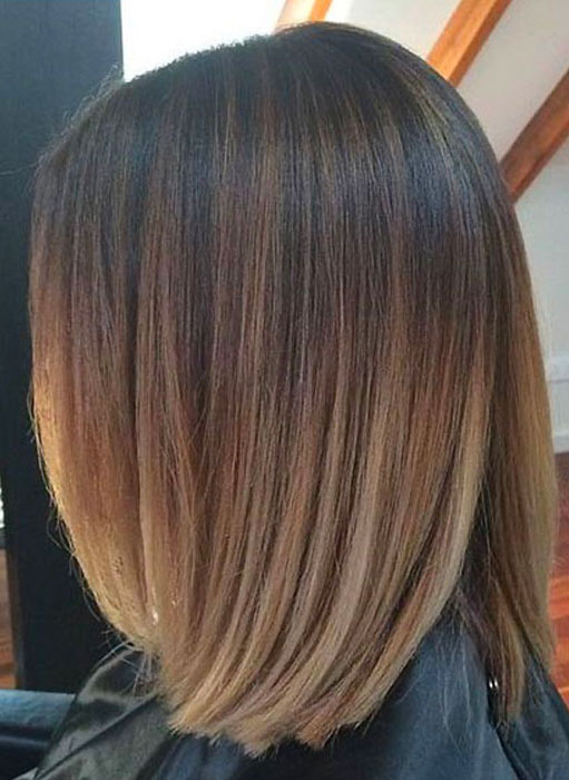 bob haircut, medium-length hair,