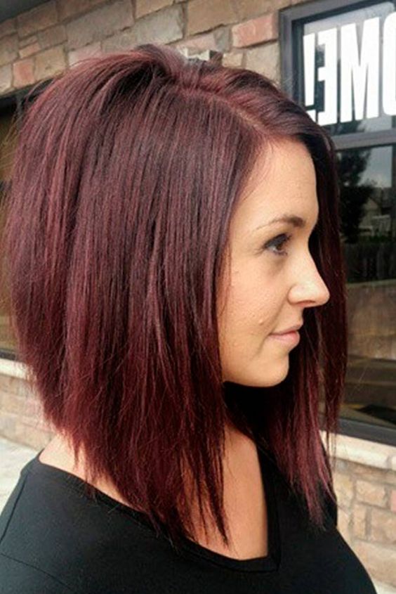 lob haircuts and colors