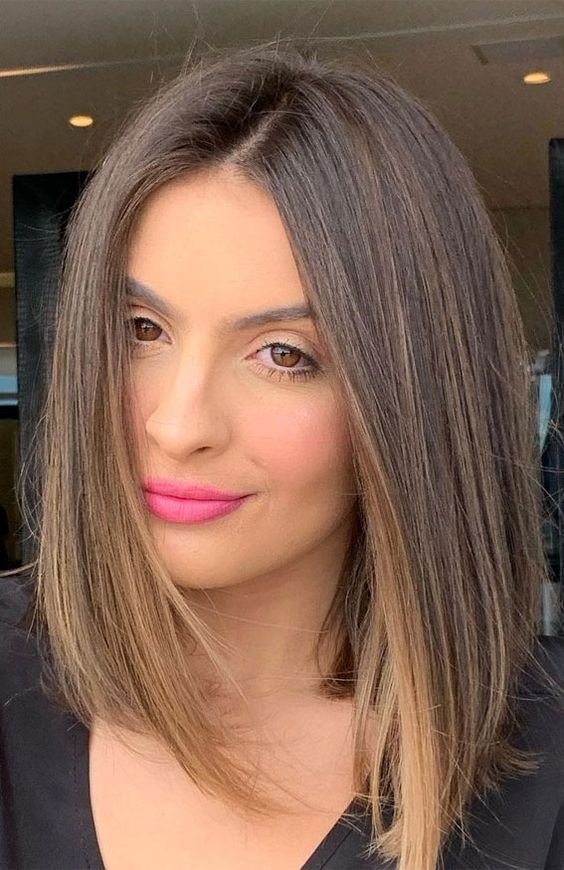 lob haircuts and colors