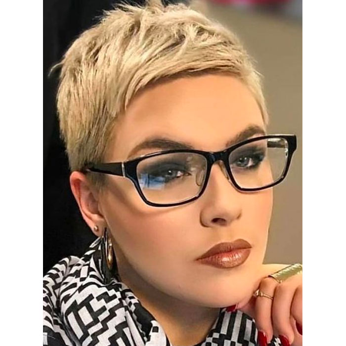 short haircuts glasses