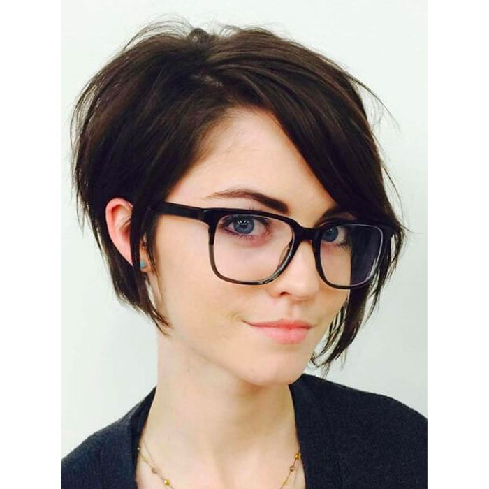 short haircuts glasses