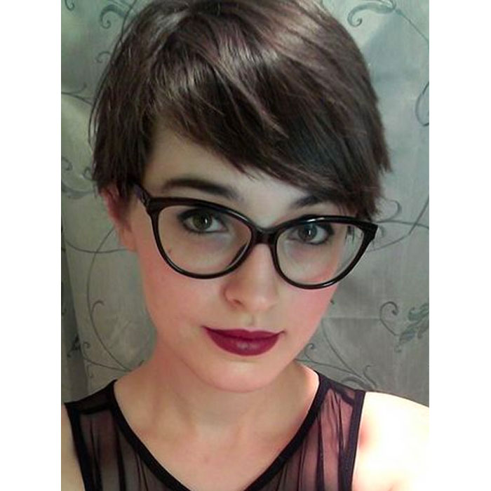 short haircuts glasses