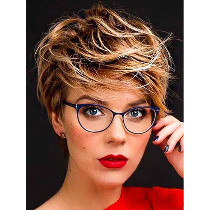 short haircuts glasses