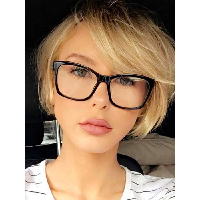 short haircuts glasses