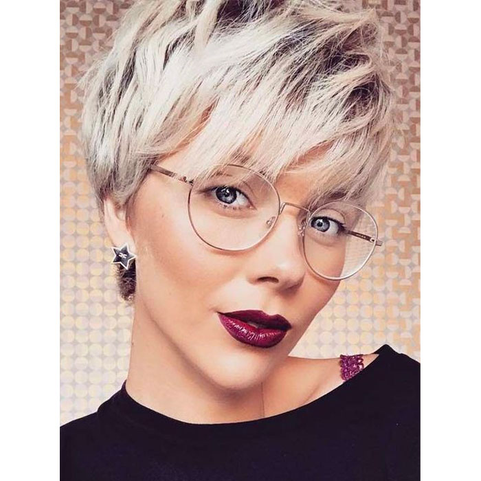 short haircuts glasses