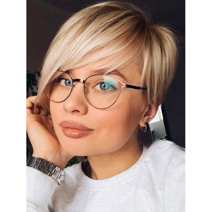 short haircuts glasses