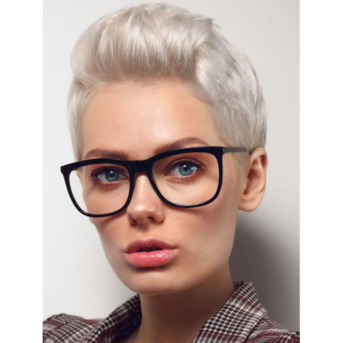 short haircuts glasses