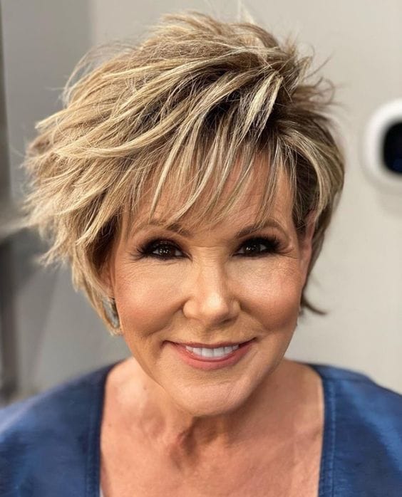 short haircuts for older women