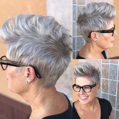 short haircuts for older women