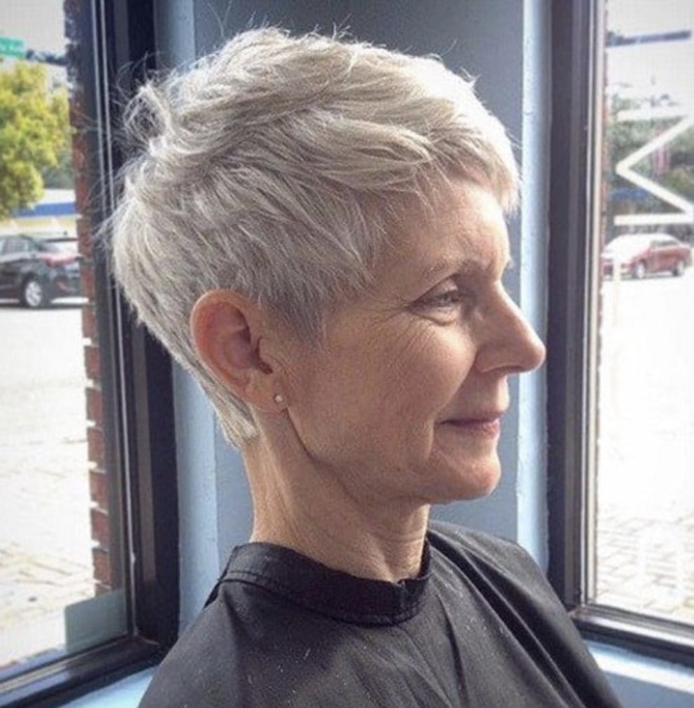 short haircuts for older women